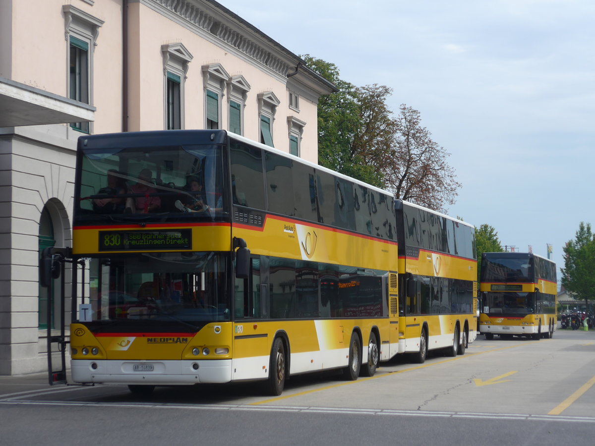 (182'548) - PostAuto Ostschweiz - AR 14'839 - Neoplan (ex P 27'017) am 3. August 2017 beim Bahnhof Frauenfeld