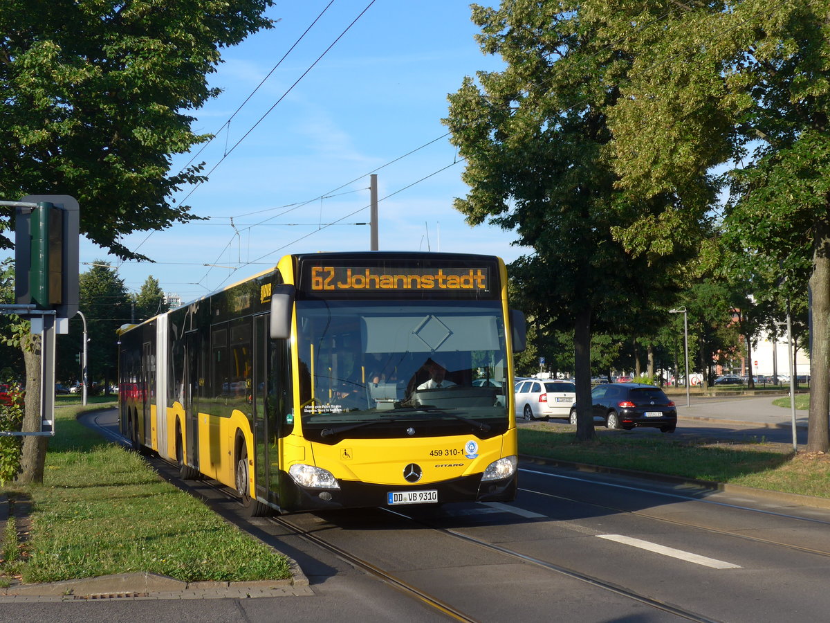 (182'866) - DVB Dresden - Nr. 459'310/DD-VB 9310 - Mercedes am 8. August 2017 in Dresden, Pirnaischer Platz