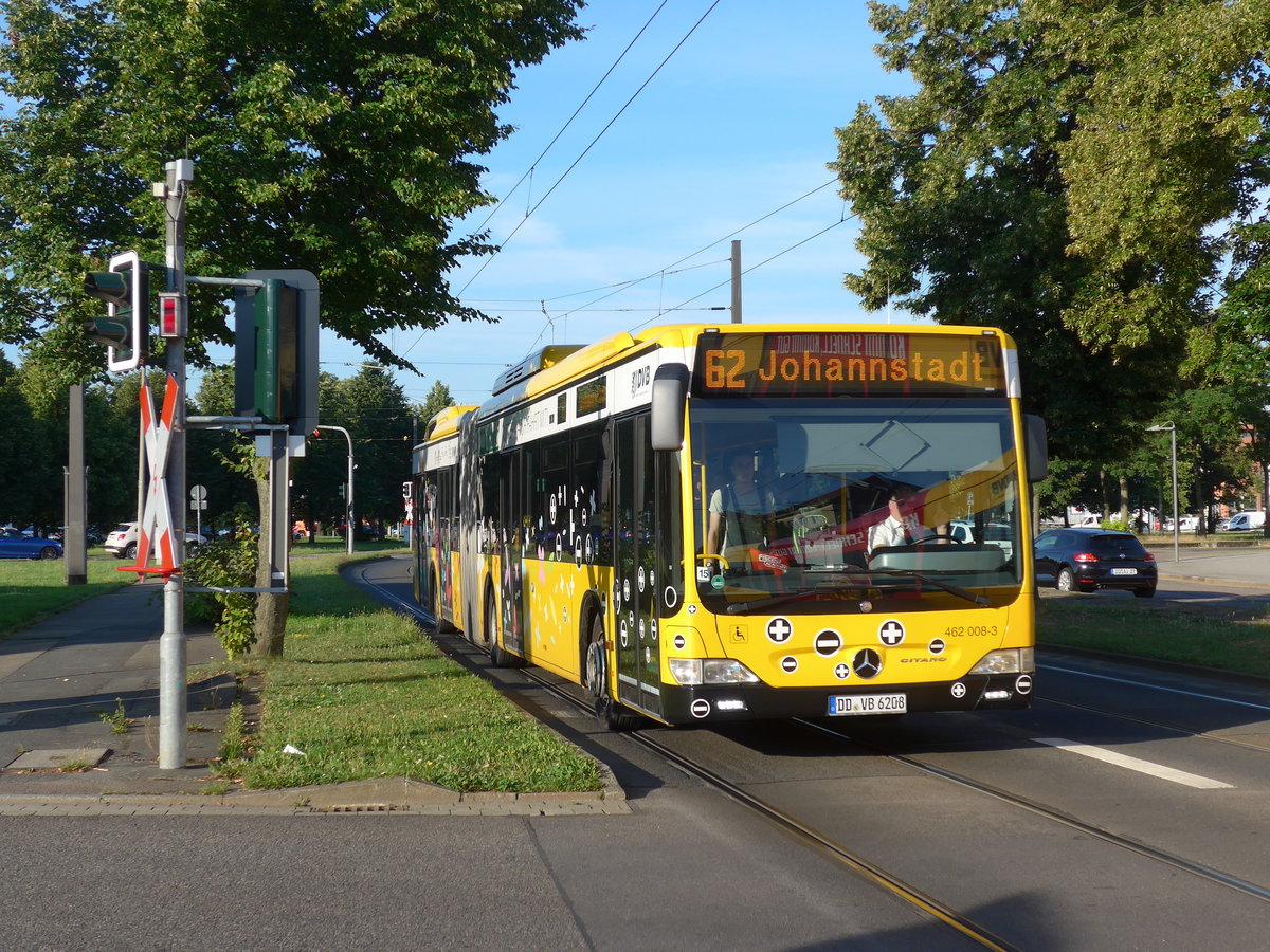 (182'869) - DVB Dresden - Nr. 462'008/DD-VB 6208 - Mercedes am 8. August 2017 in Dresden, Pirnaischer Platz