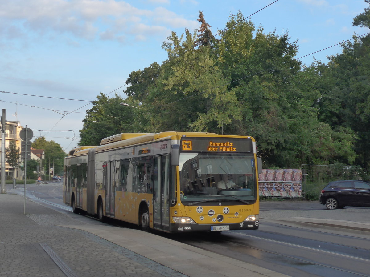 (183'114) - DVB Dresden - Nr. 462'008/DD-VB 6208 - Mercedes am 9. August 2017 in Dresden, Schillerplatz