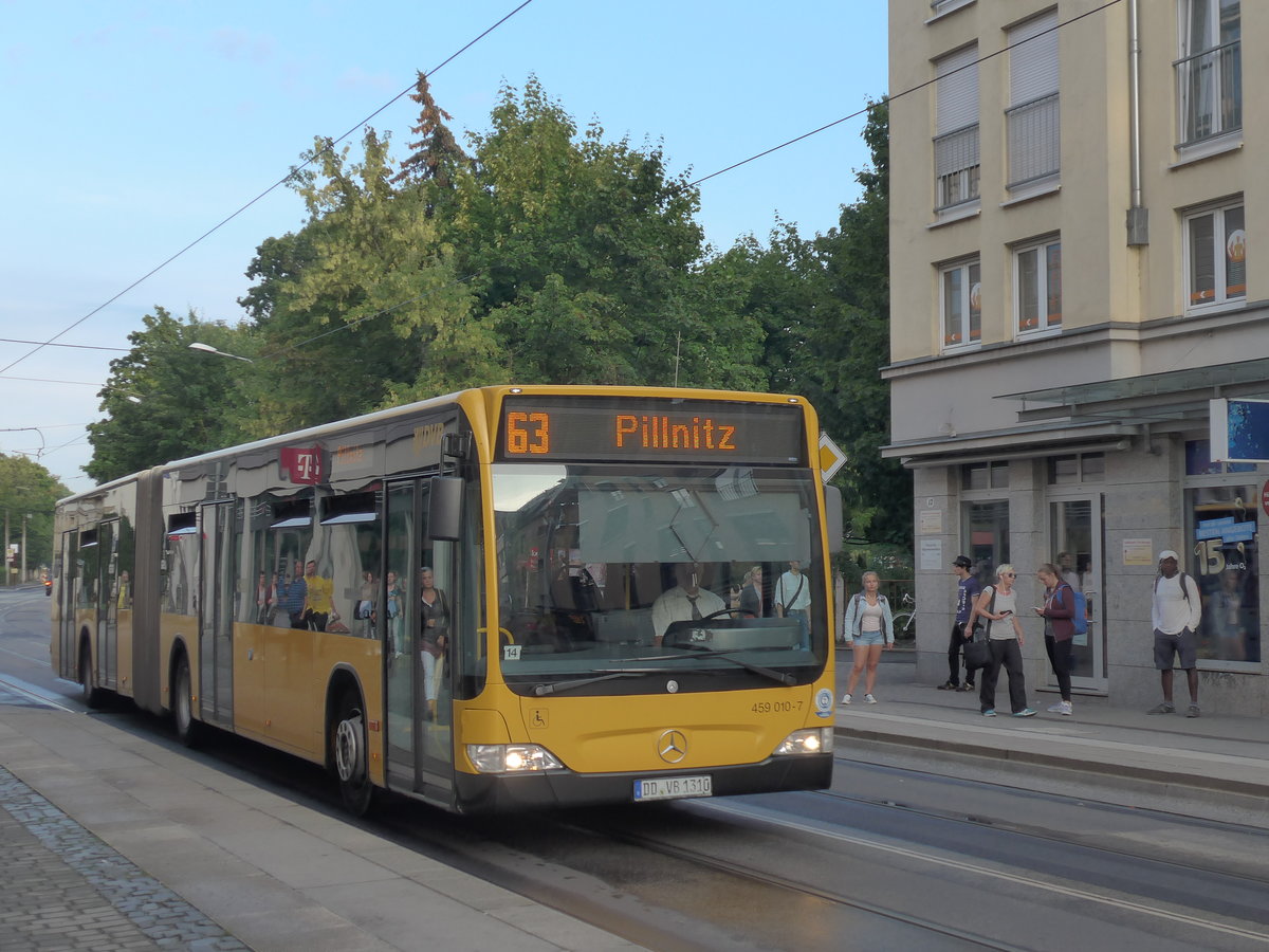 (183'115) - DVB Dresden - Nr. 459'010/DD-VB 1310 - Mercedes am 9. August 2017 in Dresden, Schillerplatz