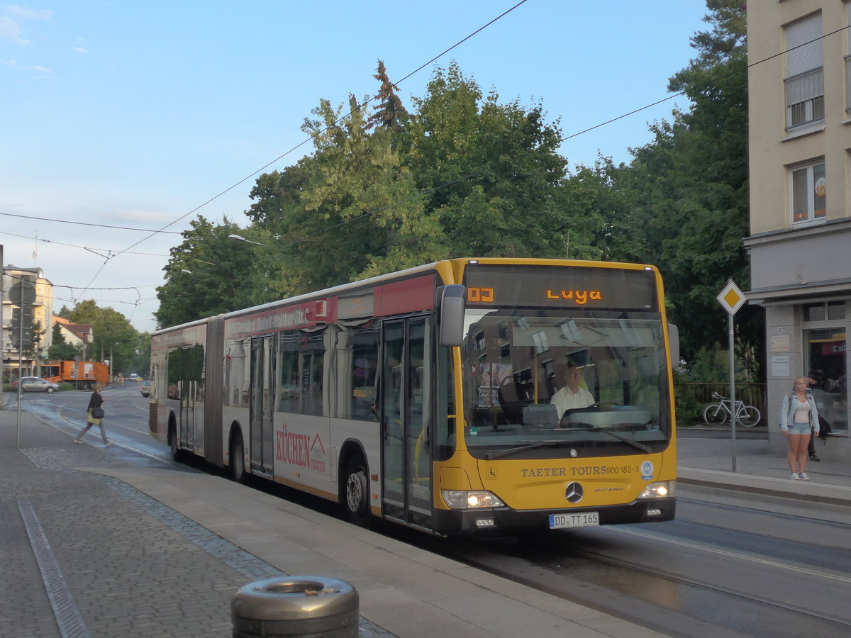 (183'118) - Taeter, Dresden - Nr. 900'183/DD-TT 165 - Mercedes am 9. August 2017 in Dresden, Schillerplatz