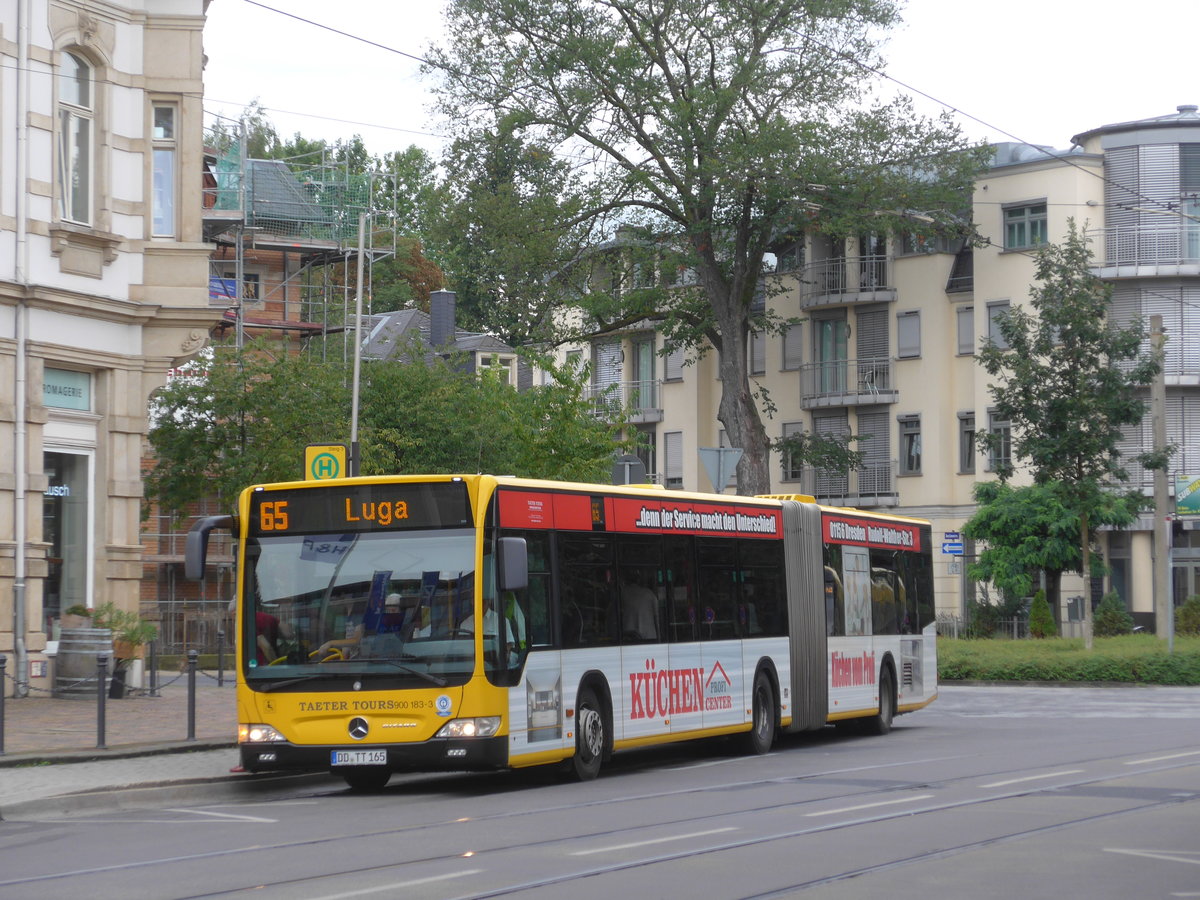 (183'173) - Taeter, Dresden - Nr. 900'183/DD-TT 165 - Mercedes am 9. August 2017 in Dresden, Schillerplatz