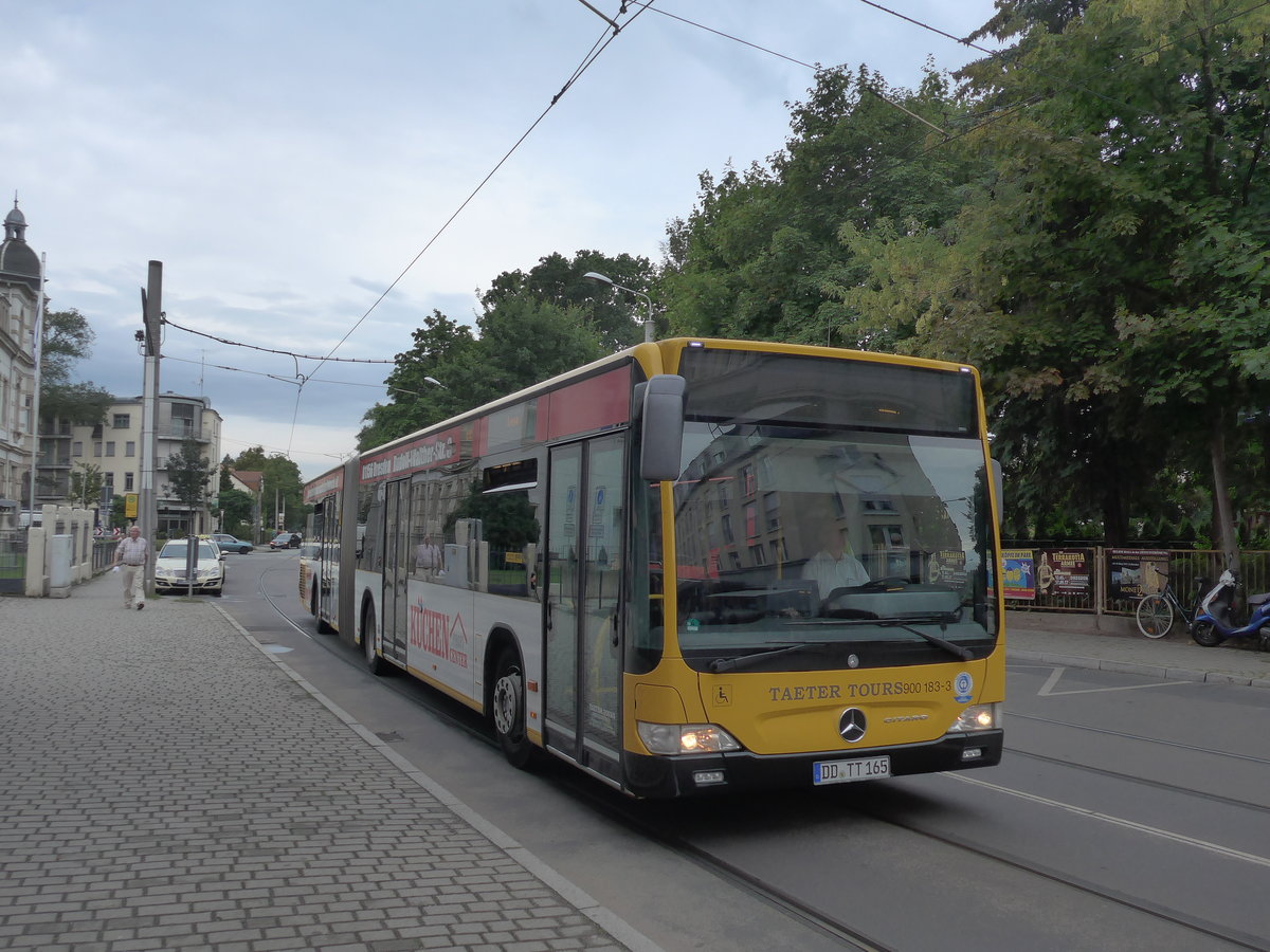 (183'178) - Taeter, Dresden - Nr. 900'183/DD-TT 165 - Mercedes am 9. August 2017 in Dresden, Schillerplatz