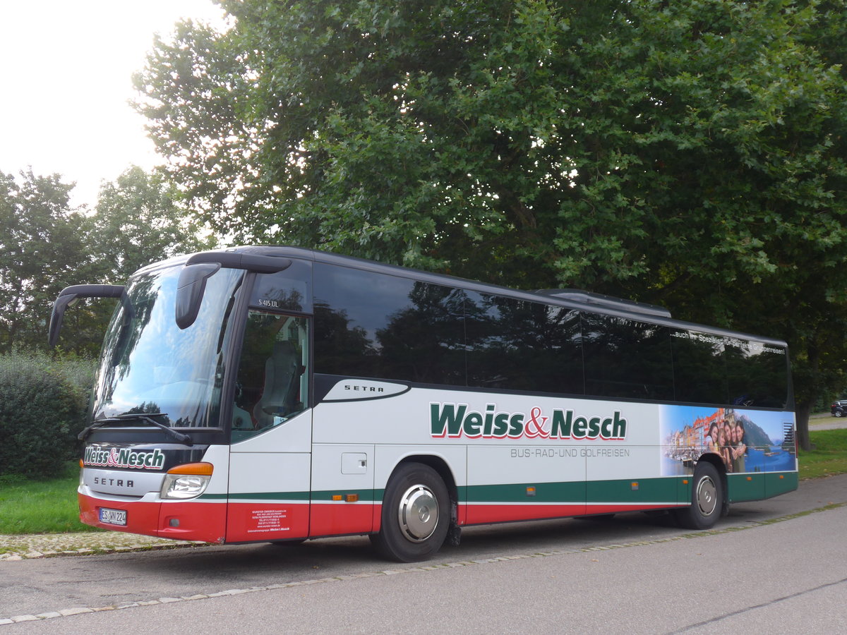 (183'873) - Weiss&Nesch, Nagold - ES-WN 224 - Setra am 23. August 2017 in Herrenberg, Carparkplatz