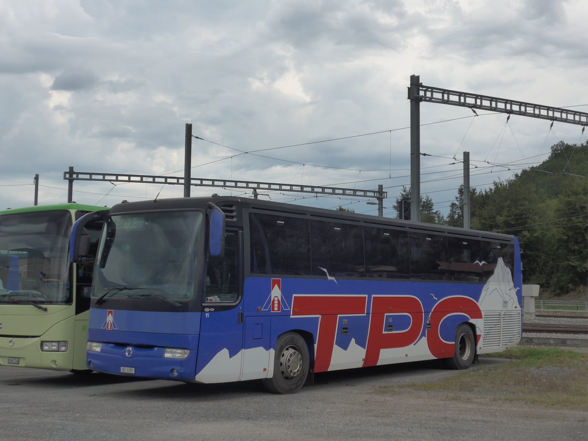 (184'002) - TPC Aigle - Nr. 11/VD 1379 - Irisbus am 24. August 2017 in Aigle, Dpt