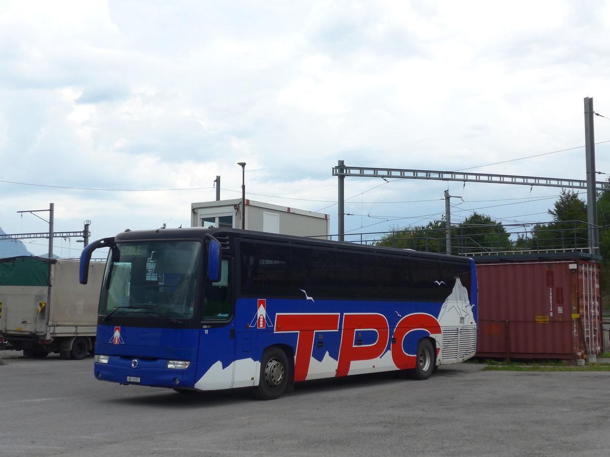 (184'004) - TPC Aigle - Nr. 12/VD 1117 - Irisbus am 24. August 2017 in Aigle, Dpt