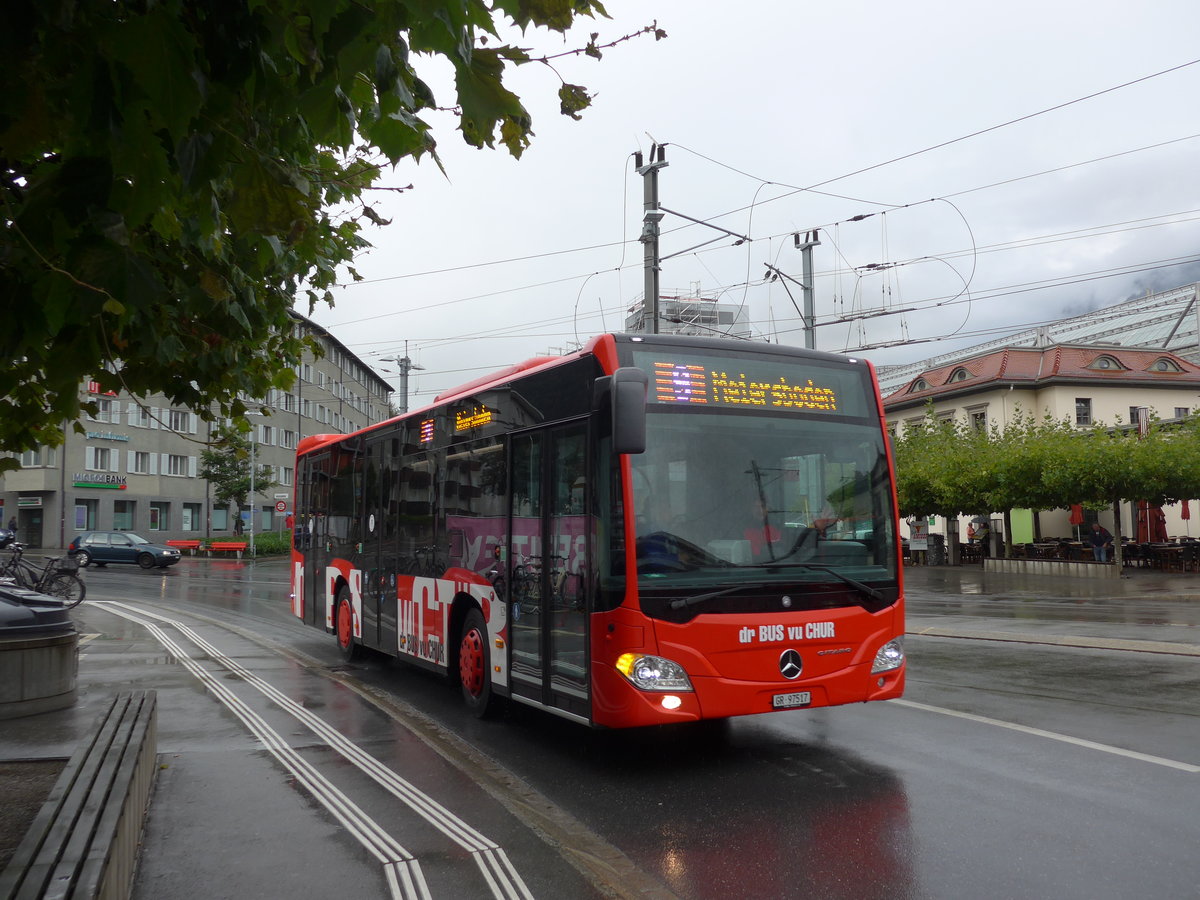 (184'792) - SBC Chur - Nr. 17/GR 97'517 - Mercedes am 16. September 2017 beim Bahnhof Chur