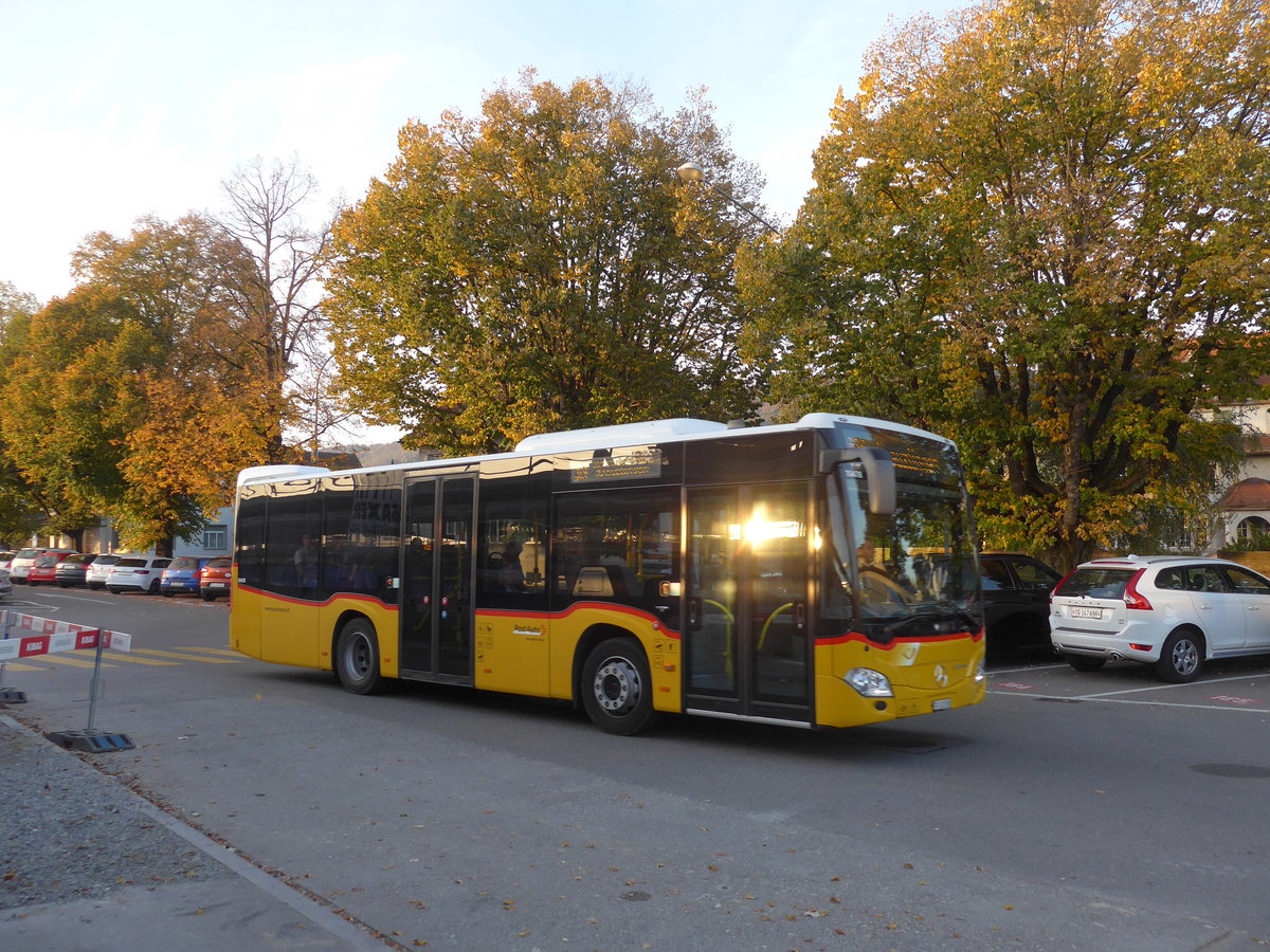 (185'968) - PostAuto Ostschweiz - TG 103'505 - Mercedes am 19. Oktober 2017 beim Bahnhof Weinfelden