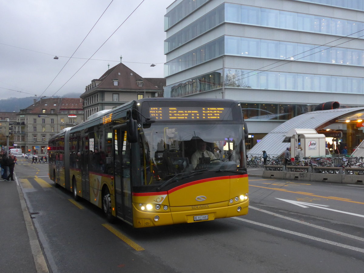 (186'271) - PostAuto Bern - Nr. 683/BE 813'683 - Solaris am 7. November 2017 in Bern, Schanzenstrasse