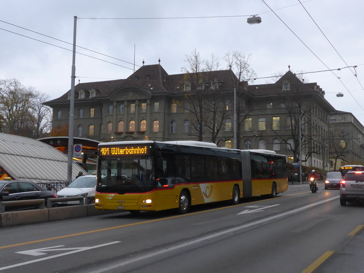 (186'273) - PostAuto Bern - Nr. 662/BE 610'549 - MAN am 7. November 2017 in Bern, Schanzenstrasse