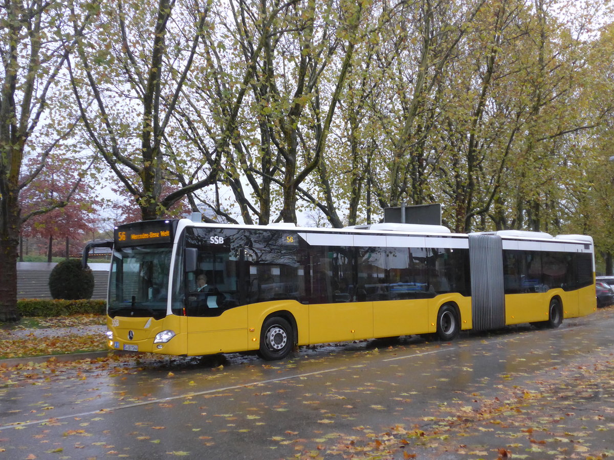 (186'499) - SSB Stuttgart - S-SB 7244 - Mercedes am 12. November 2017 in Stuttgart, Mercedes-Benz Welt