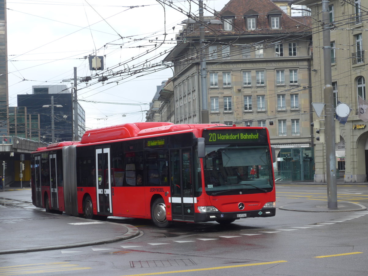 (186'565) - Bernmobil, Bern - Nr. 863/BE 671'863 - Mercedes am 19. November 2017 beim Bahnhof Bern
