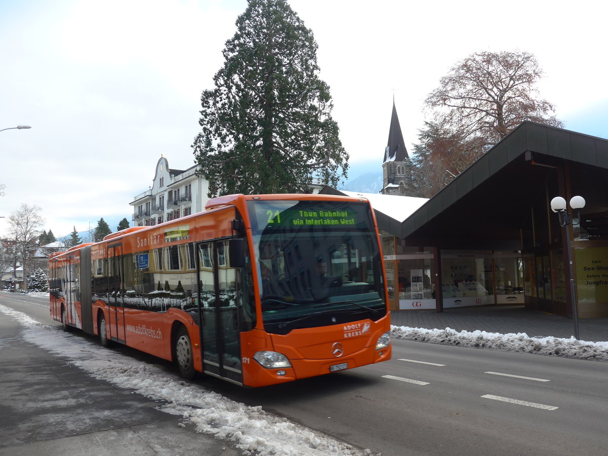 (186'765) - STI Thun - Nr. 171/BE 752'171 - Mercedes am 3. Dezember 2017 in Interlaken, Hheweg