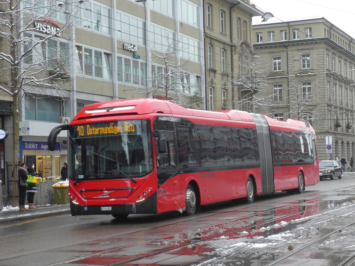 (187'049) - Bernmobil, Bern - Nr. 883/BE 514'883 - Volvo am 18. Dezember 2017 beim Bahnhof Bern