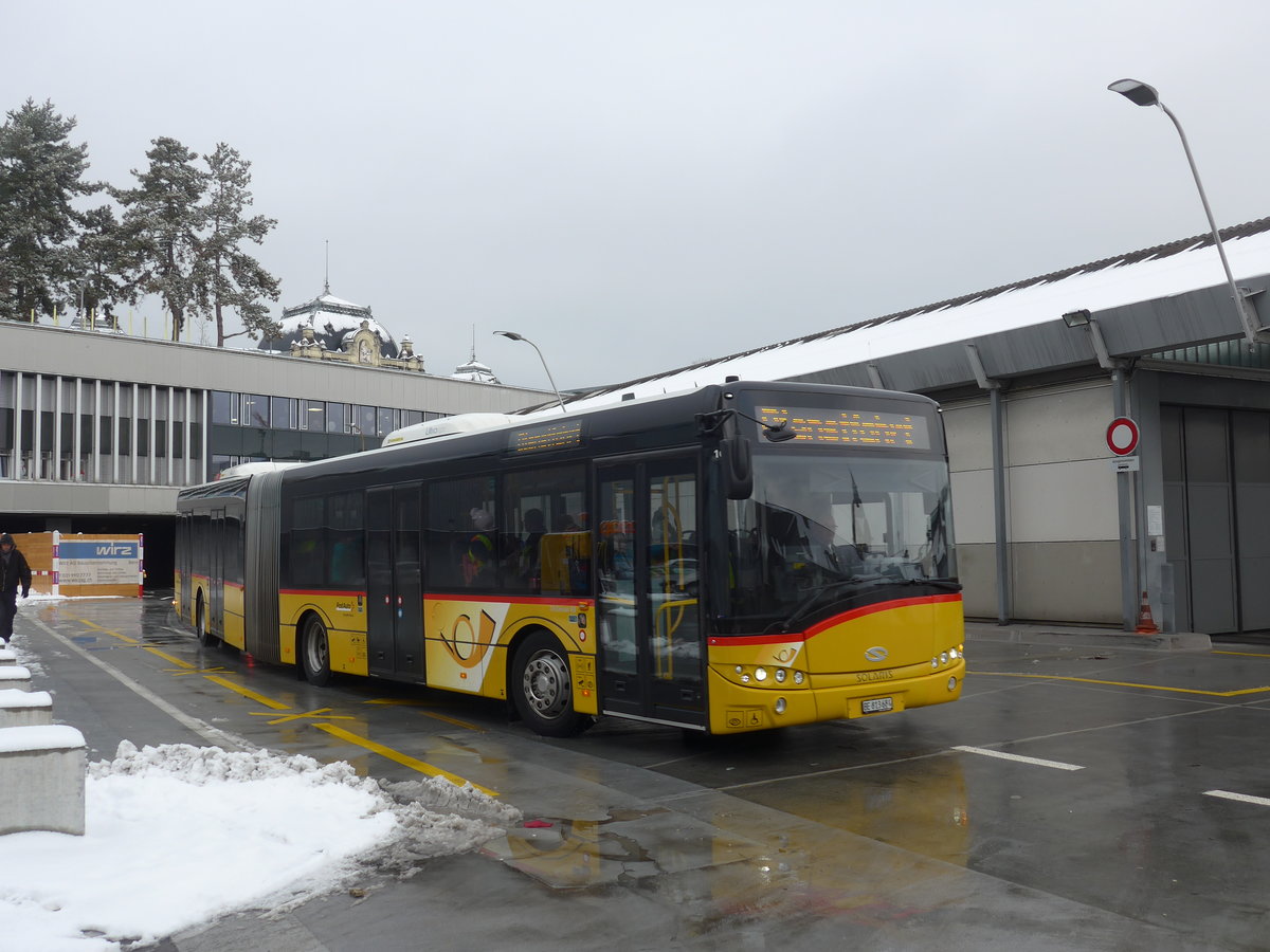 (187'083) - PostAuto Bern - Nr. 684/BE 813'684 - Solaris am 18. Dezember 2017 in Bern, Postautostation