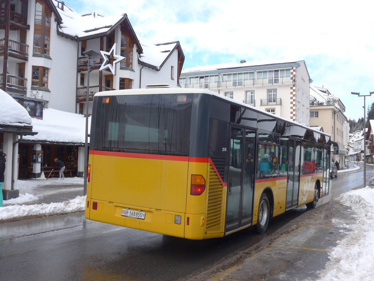 (187'551) - PostAuto Graubnden - GR 168'855 - Mercedes (ex Vogt, Klosters Nr. 6) am 1. Januar 2018 in Lenzerheide, Post
