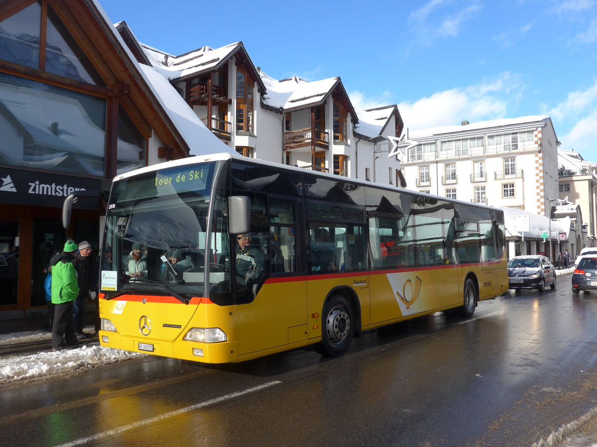 (187'573) - PostAuto Graubnden - GR 168'855 - Mercedes (ex Vogt, Klosters Nr. 6) am 1. Januar 2018 in Lenzerheide, Post