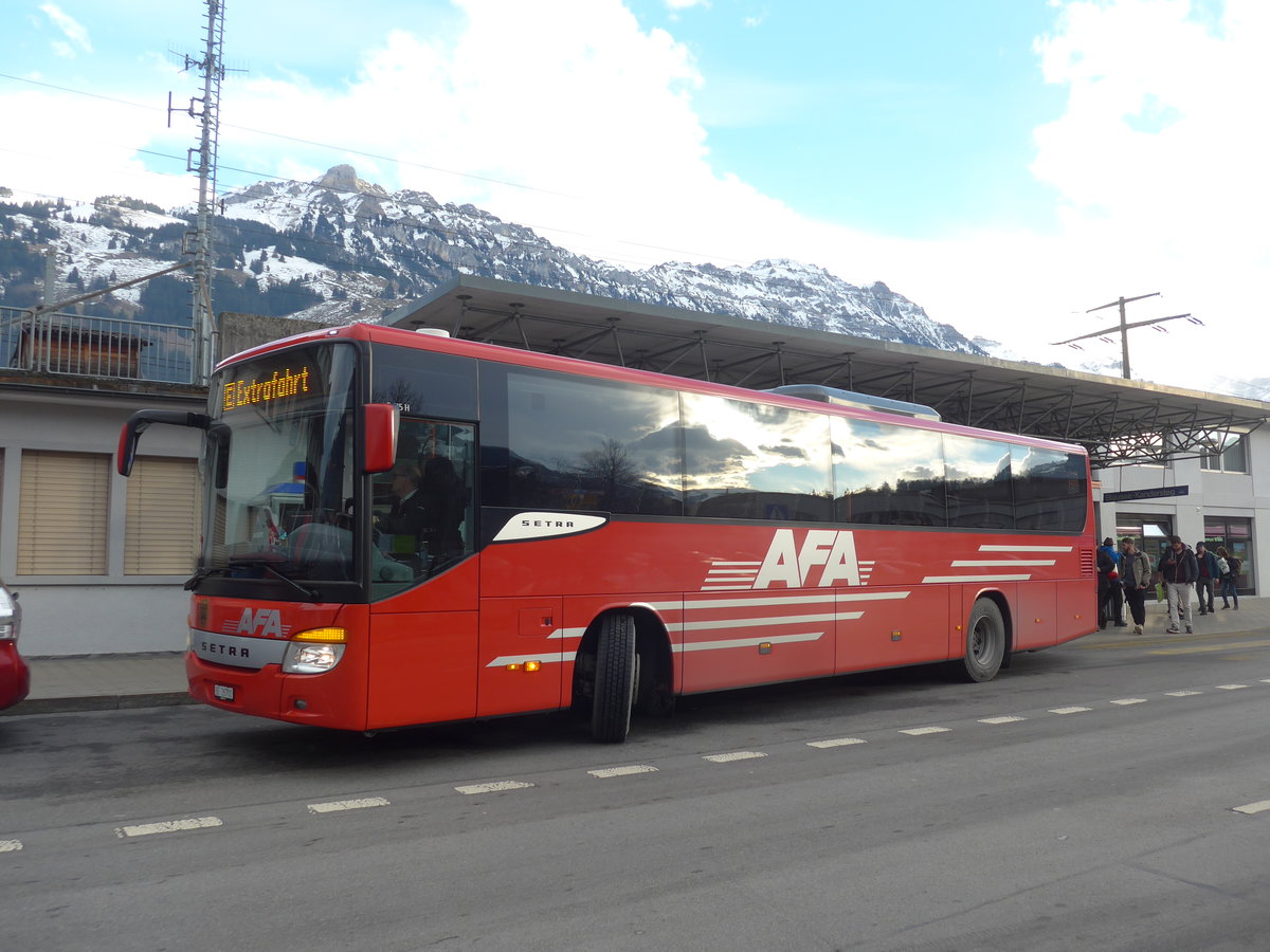 (187'882) - AFA Adelboden - Nr. 24/BE 26'701 - Setra am 7. Januar 2018 beim Bahnhof Frutigen