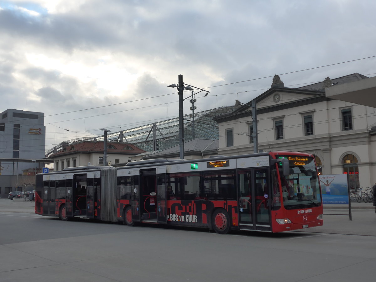 (188'175) - SBC Chur - Nr. 55/GR 155'855 - Mercedes am 3. Februar 2018 beim Bahnhof Chur