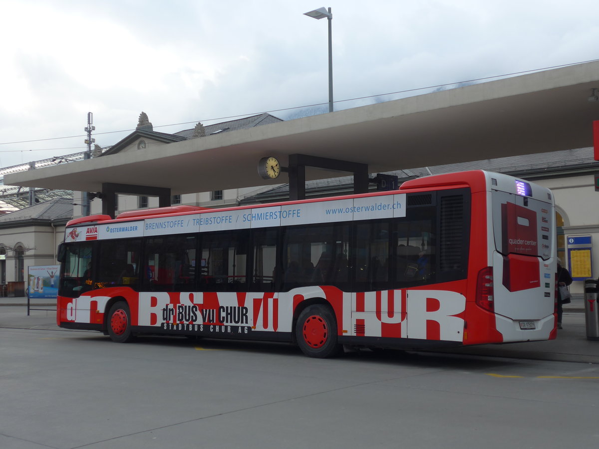 (188'180) - SBC Chur - Nr. 7/GR 97'507 - Mercedes am 3. Februar 2018 beim Bahnhof Chur