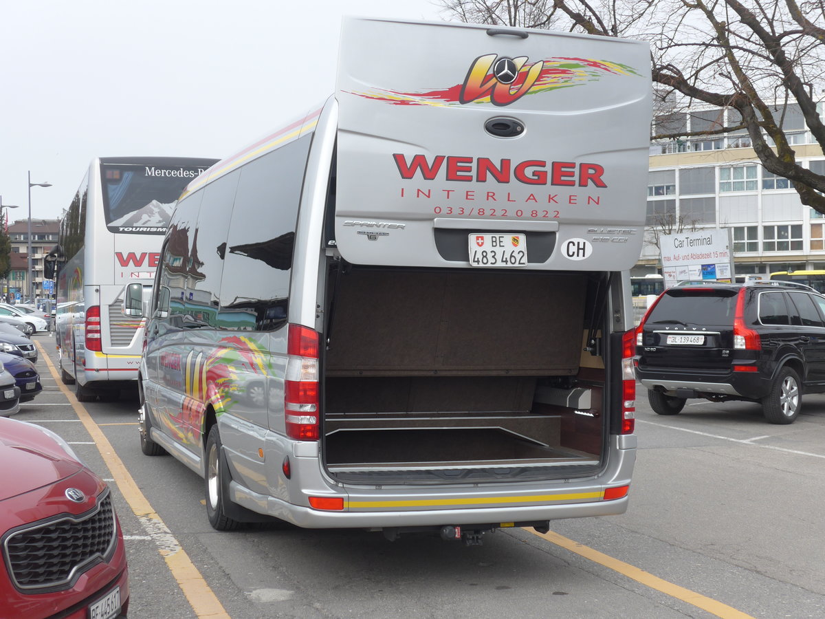 (188'192) - Wenger, Interlaken - Nr. 2/BE 483'462 - Mercedes am 4. Februar 2018 in Thun, CarTerminal