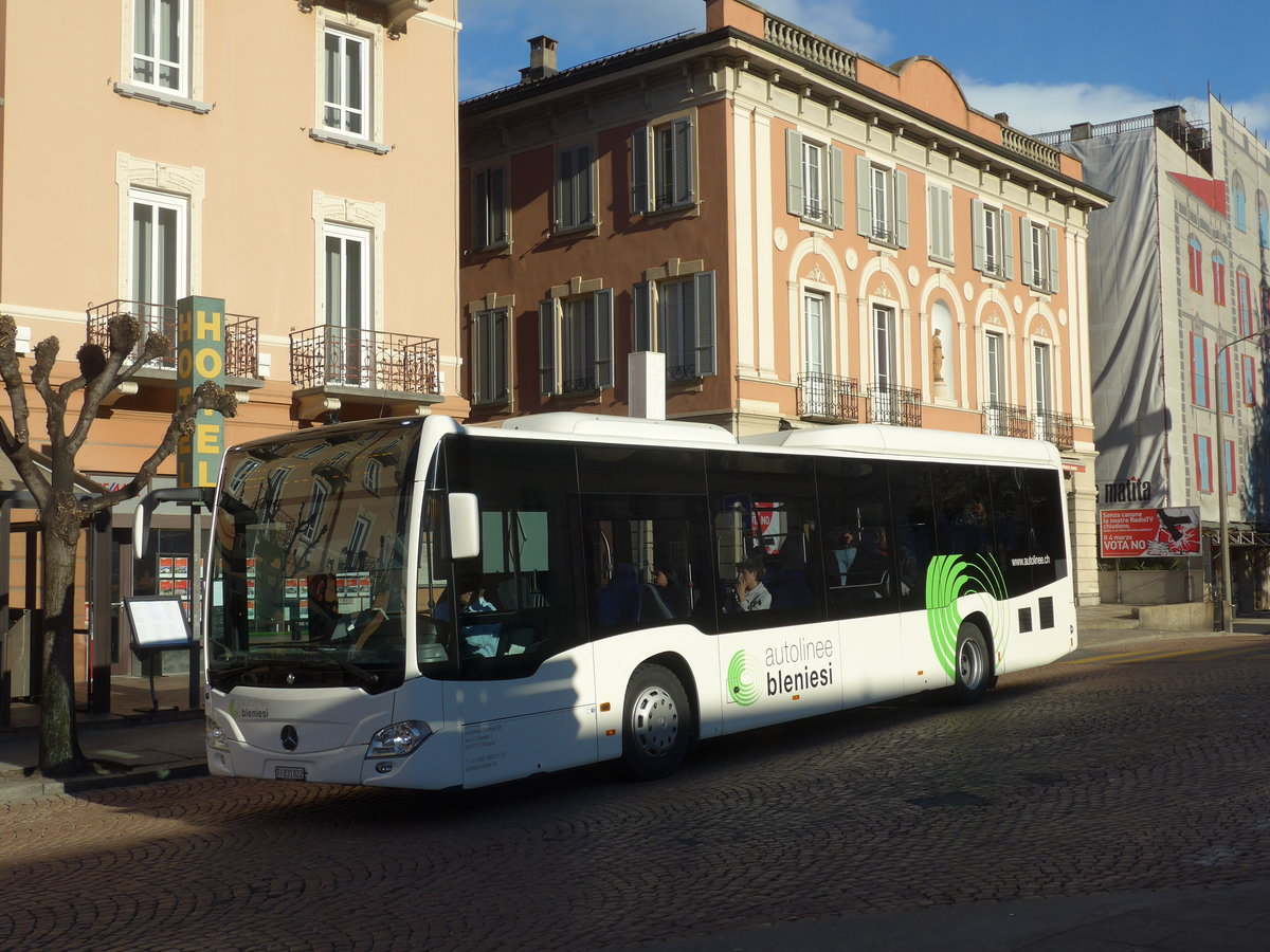 (188'545) - ABl Biasca - Nr. 22/TI 231'022 - Mercedes am 14. Februar 2018 beim Bahnhof Bellinzona