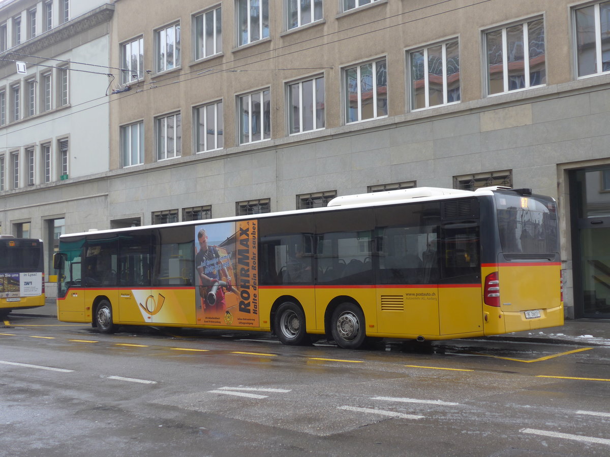 (188'656) - AVA Aarberg - Nr. 3/BE 26'613 - Mercedes am 15. Februar 2018 in Biel, Bahnhofplatz