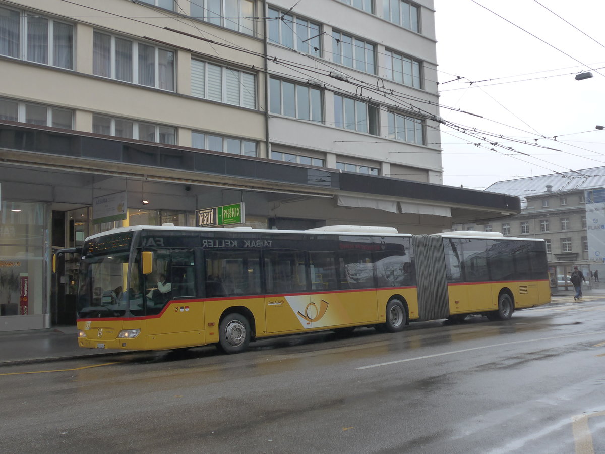 (188'667) - AVA Aarberg - Nr. 10/BE 666'083 - Mercedes am 15. Februar 2018 beim Bahnhof Biel