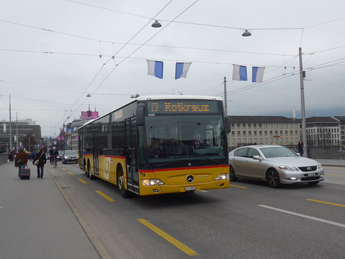 (189'376) - Bucheli, Kriens - Nr. 24/LU 15'010 - Mercedes am 17. Mrz 2018 in Luzern, Bahnhofbrcke