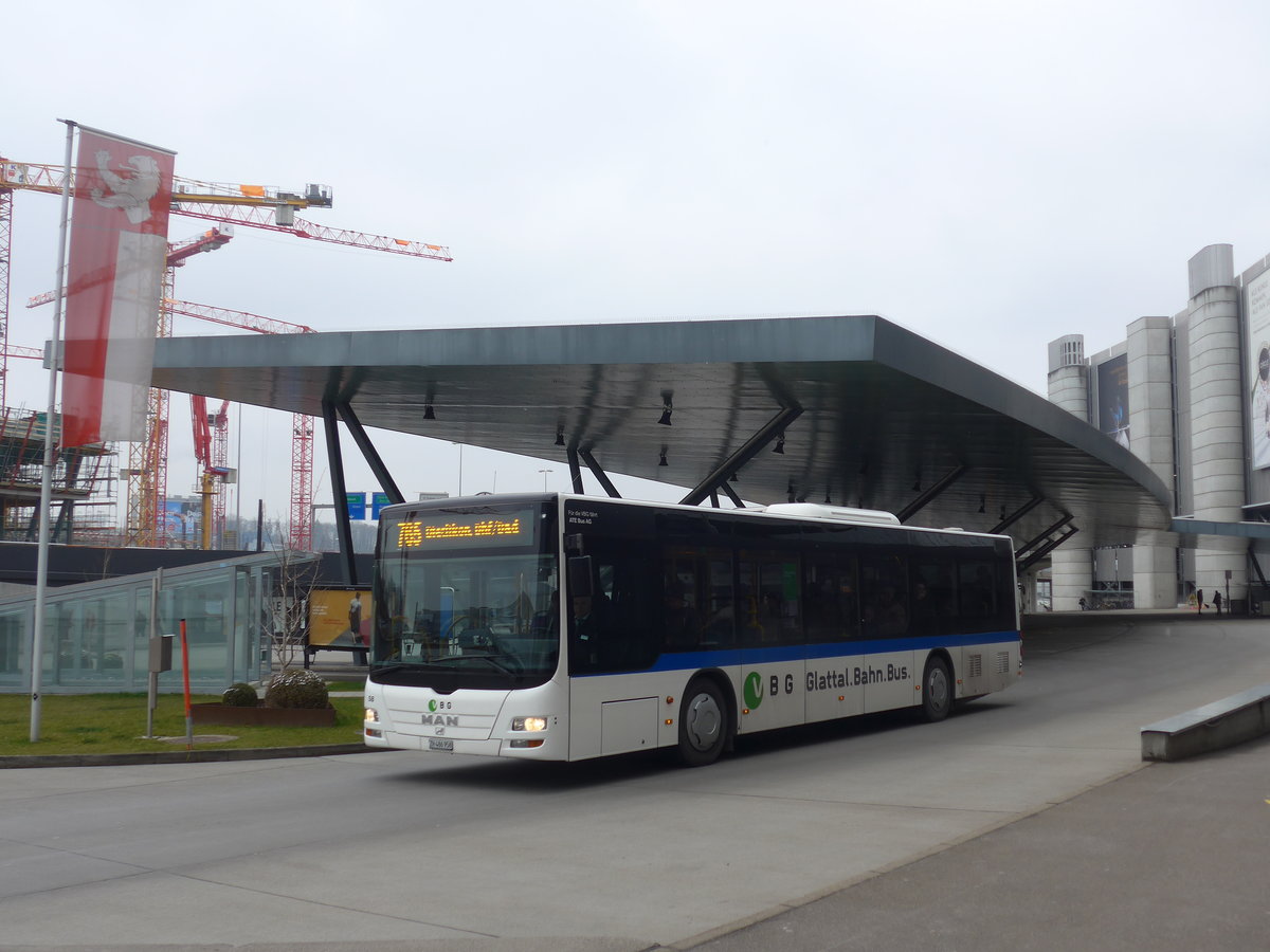 (189'567) - ATE Bus, Effretikon - Nr. 58/ZH 486'958 - MAN am 19. Mrz 2018 in Zrich, Flughafen