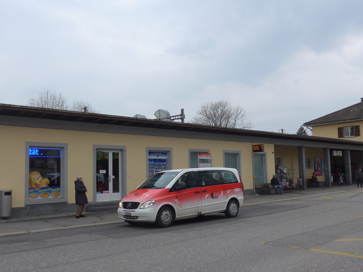 (189'646) - BGU Grenchen - Nr. 6/SO 132'076 - Mercedes am 26. Mrz 2018 beim Bahnhof Grenchen Sd
