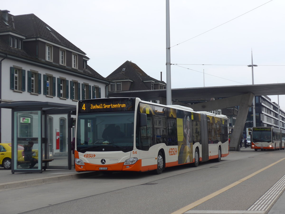 (189'664) - BSU Solothurn - Nr. 54/SO 155'954 - Mercedes am 26. Mrz 2018 beim Hauptbahnhof Solothurn