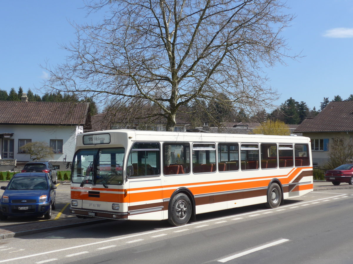(190'067) - Wegmller, Mnsingen - BE 399'675 - FBW/R&J (ex Bamert, Wollerau) am 7. April 2018 in Kernenried, Gasthof Lwen