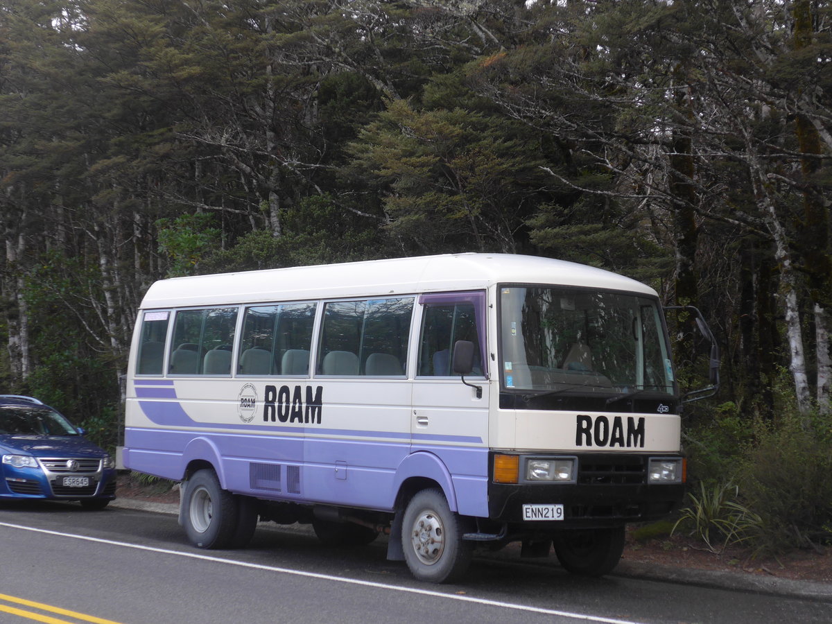 (191'300) - Roam, Tongariro - ENN219 - Nissan am 24. April 2018 in Whakapapa, Holiday Park
