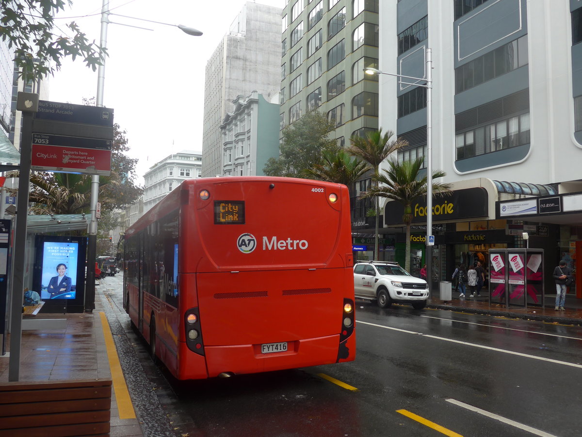 (192'051) - AT Metro, Auckland - Nr. 4002/FYT416 - Alexander Dennis/KiwiBus am 30. April 2018 in Auckland