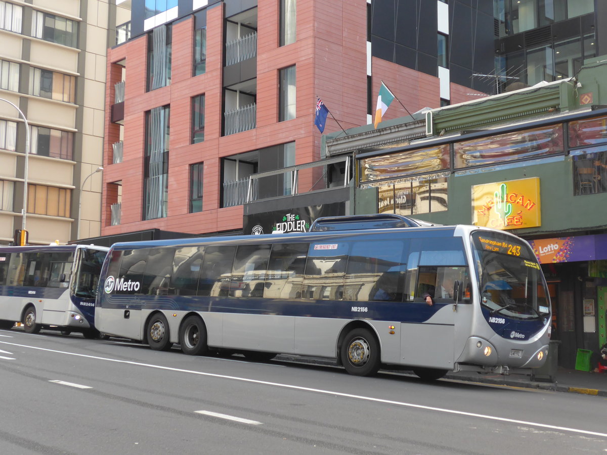 (192'197) - AT Metro, Auckland - Nr. NB2156/EWE92 - Scania/Designline am 1. Mai 2018 in Auckland