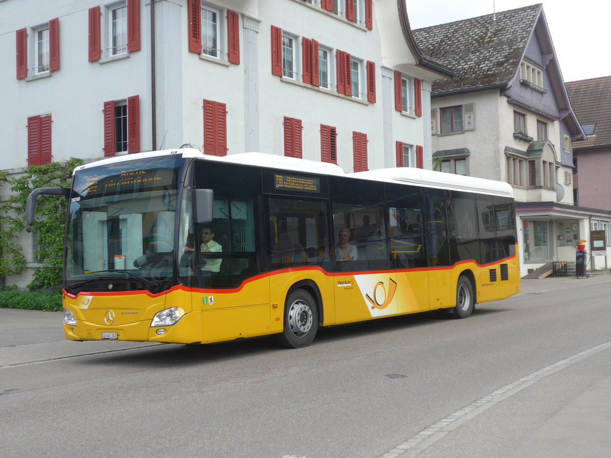 (192'786) - PostAuto Ostschweiz - SG 445'302 - Mercedes am 5. Mai 2018 in Nesslau, Hauptstrasse