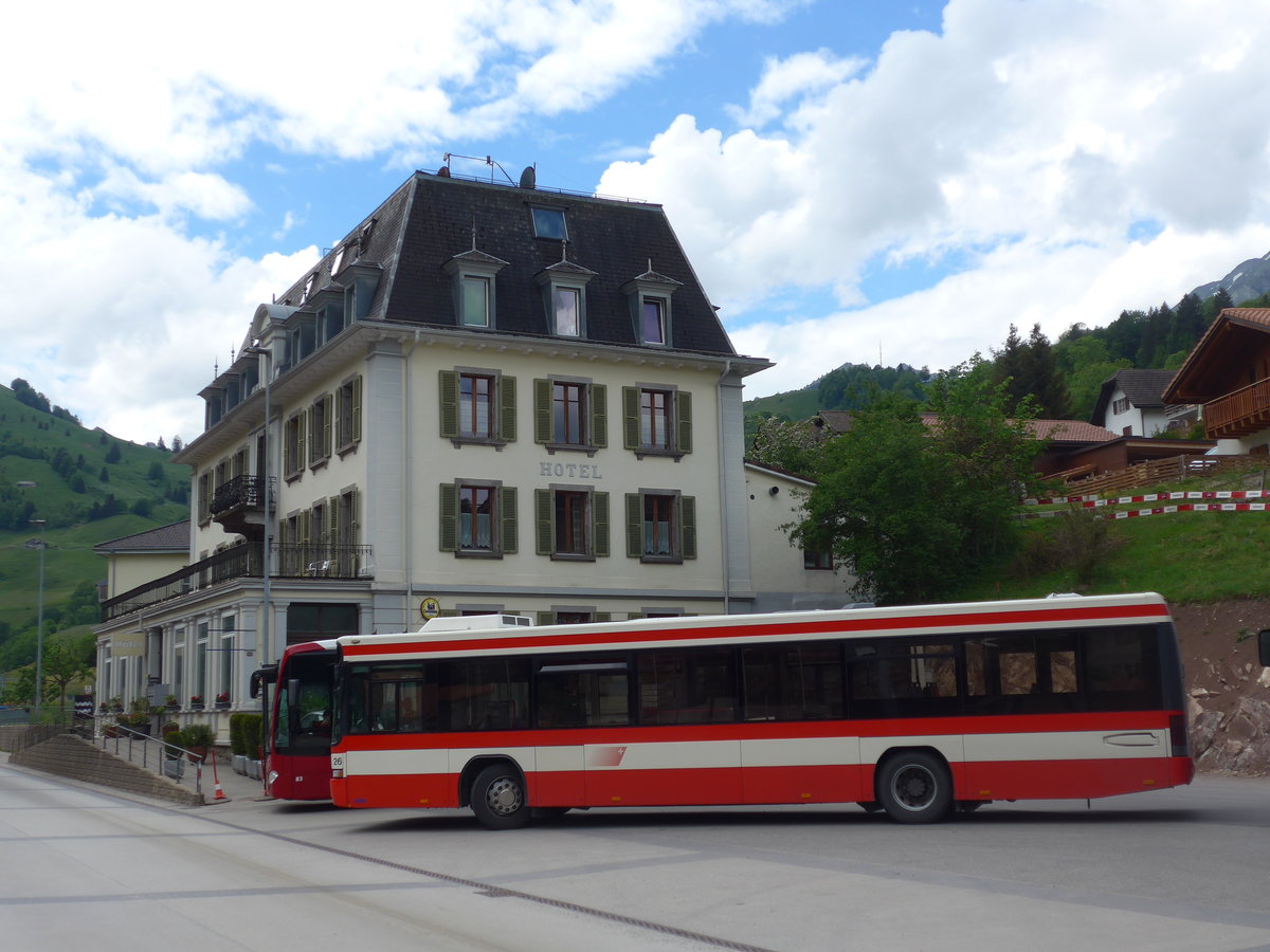 (193'316) - Lathion, Sion - Nr. 26/VS 478'999 - Scania/Hess (ex AAGS Schwyz Nr. 12) am 21. Mai 2018 beim Bahnhof Montbovon