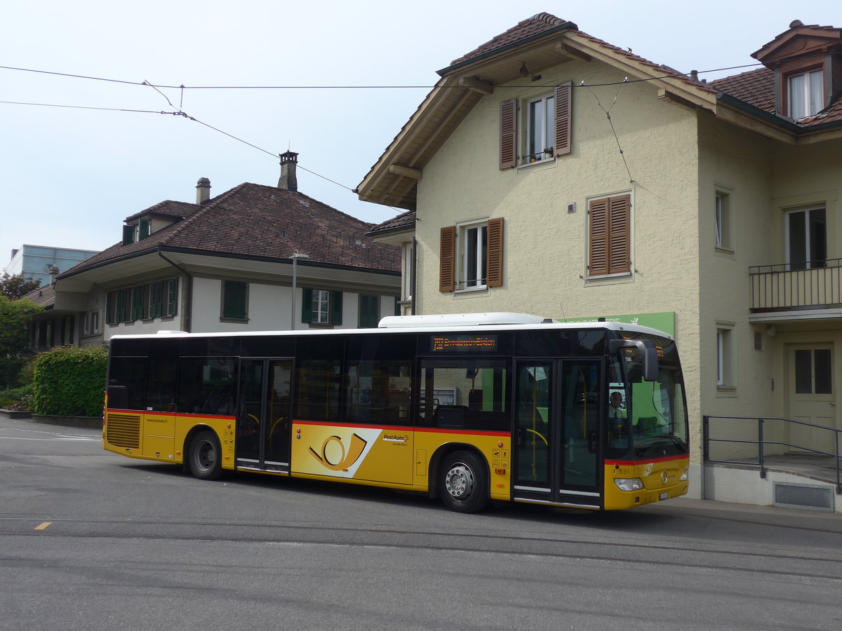 (193'652) - PostAuto Bern - Nr. 531/BE 555'831 - Mercedes am 3. Juni 2018 beim Bahnhof Worb Dorf