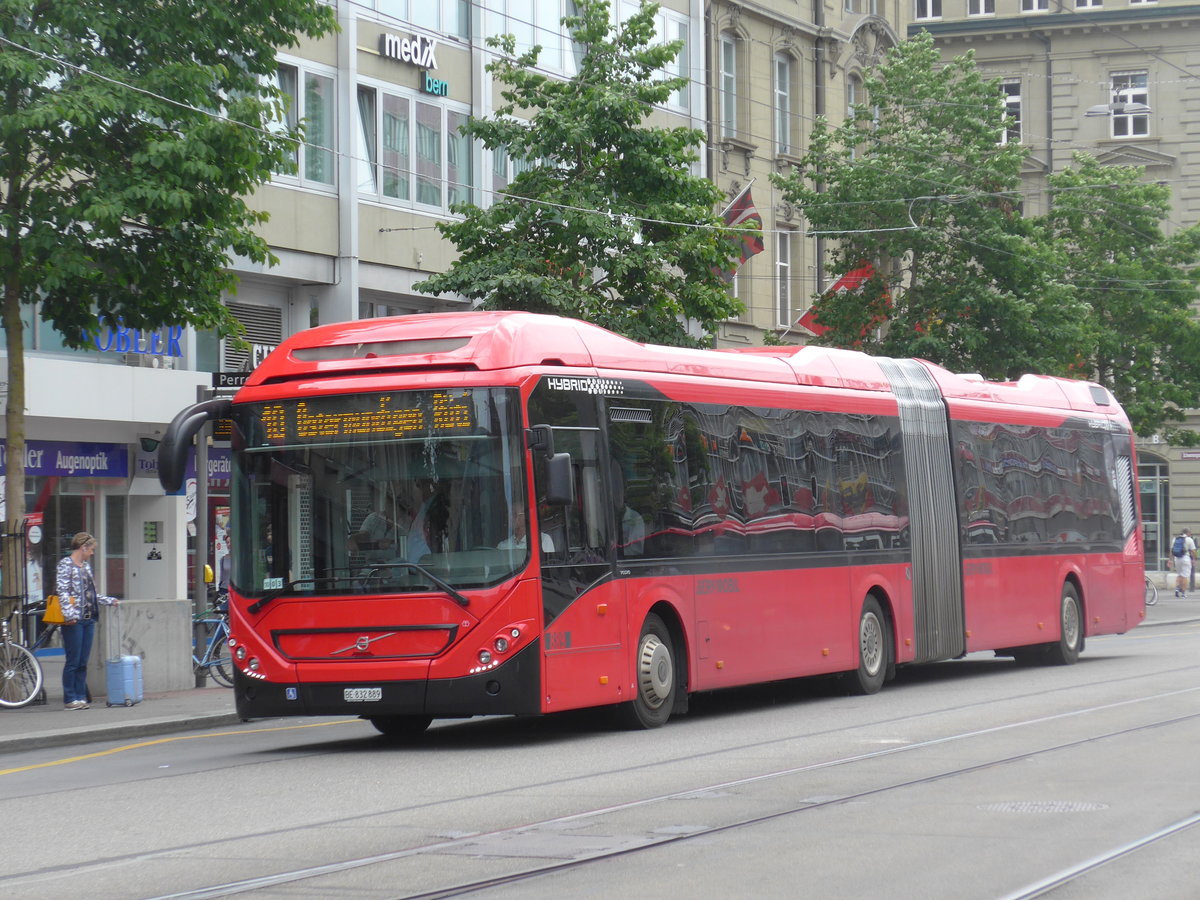 (194'370) - Bernmobil, Bern - Nr. 889/BE 832'889 - Volvo am 24. Juni 2018 beim Bahnhof Bern