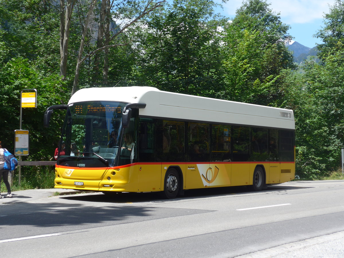 (194'436) - PostAuto Bern - BE 474'560 - Hess am 25. Juni 2018 in Trmmelbach, Trmmelbachflle