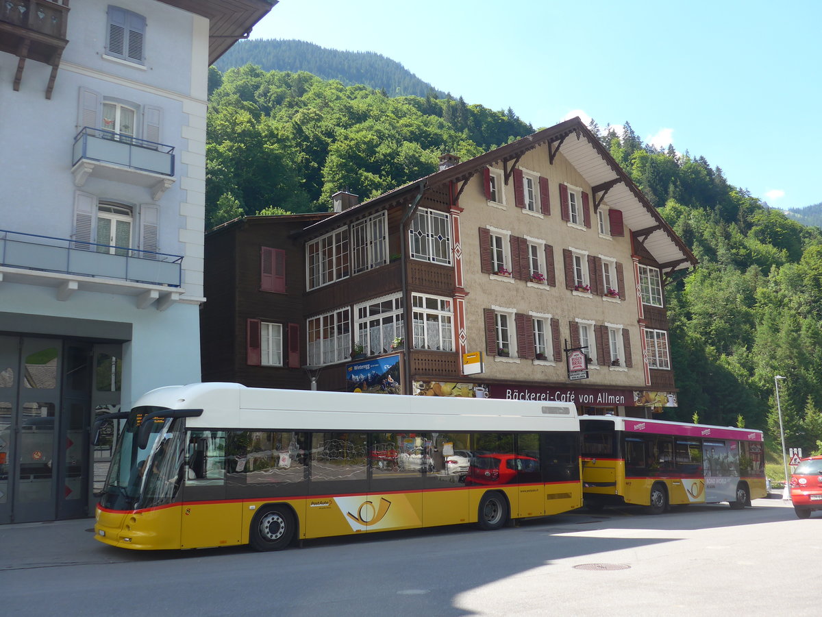 (194'448) - PostAuto Bern - BE 474'560 - Hess am 25. Juni 2018 beim Bahnhof Lauterbrunnen
