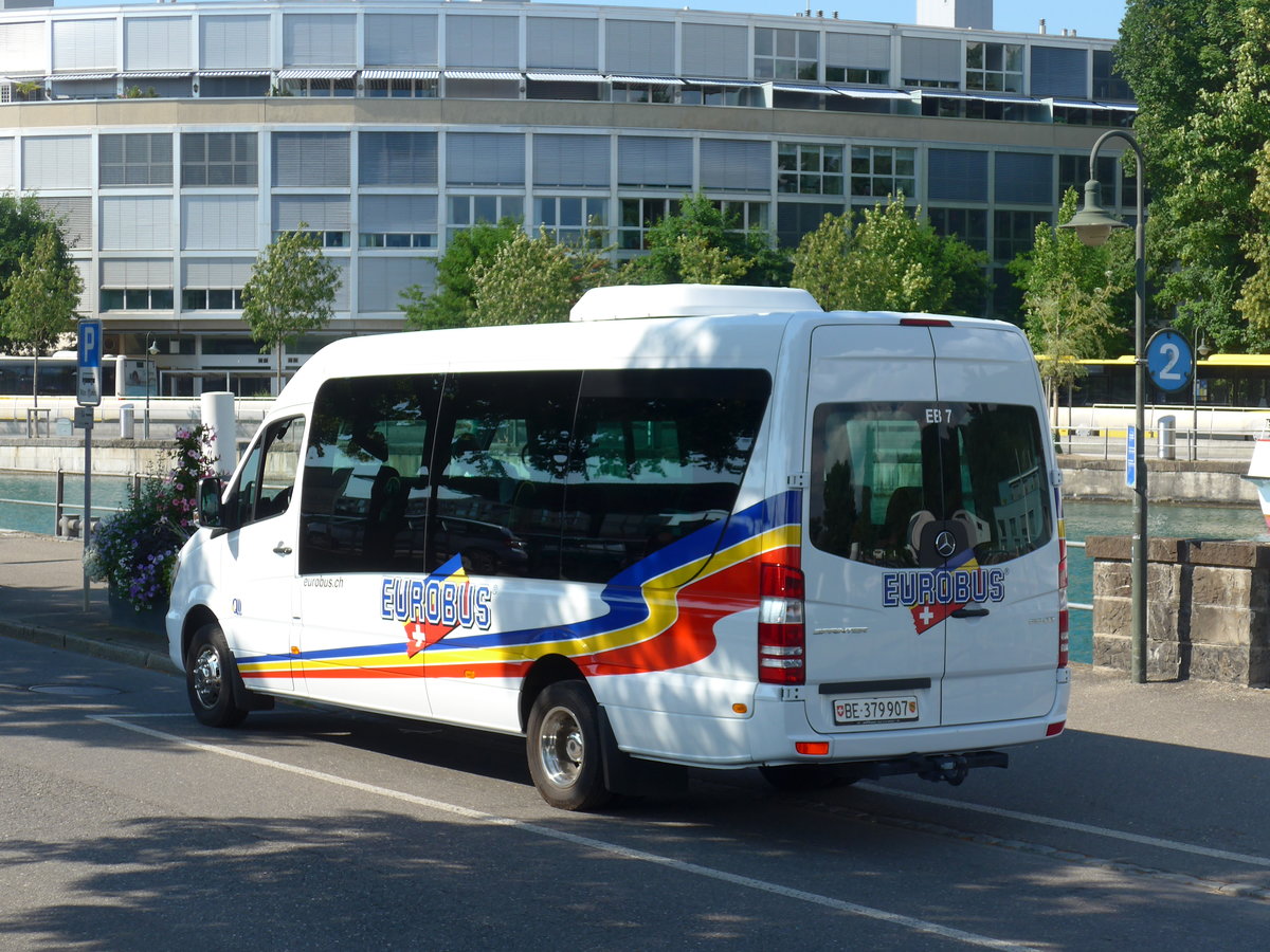 (194'455) - Eurobus, Bern - Nr. 7/BE 379'907 - Mercedes am 30. Juni 2018 bei der Schifflndte Thun