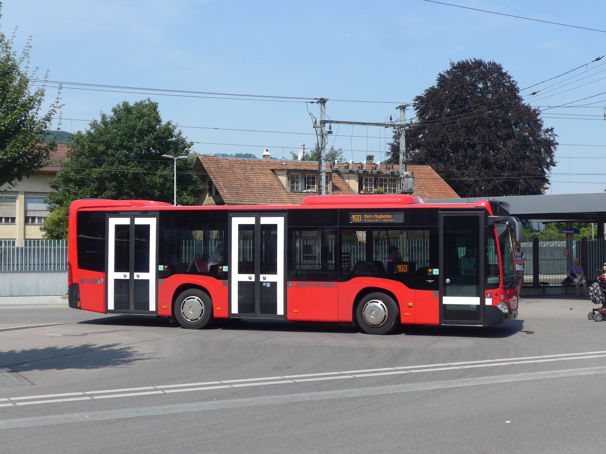 (194'501) - Bernmobil, Bern - Nr. 431/BE 843'431 - Mercedes am 2. Juli 2018 beim Bahnhof Mnsingen