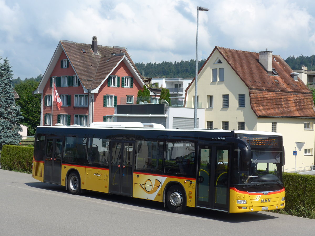 (194'564) - Kistler, Reichenburg - SZ 120'606 - MAN am 7. Juli 2018 beim Bahnhof Uznach