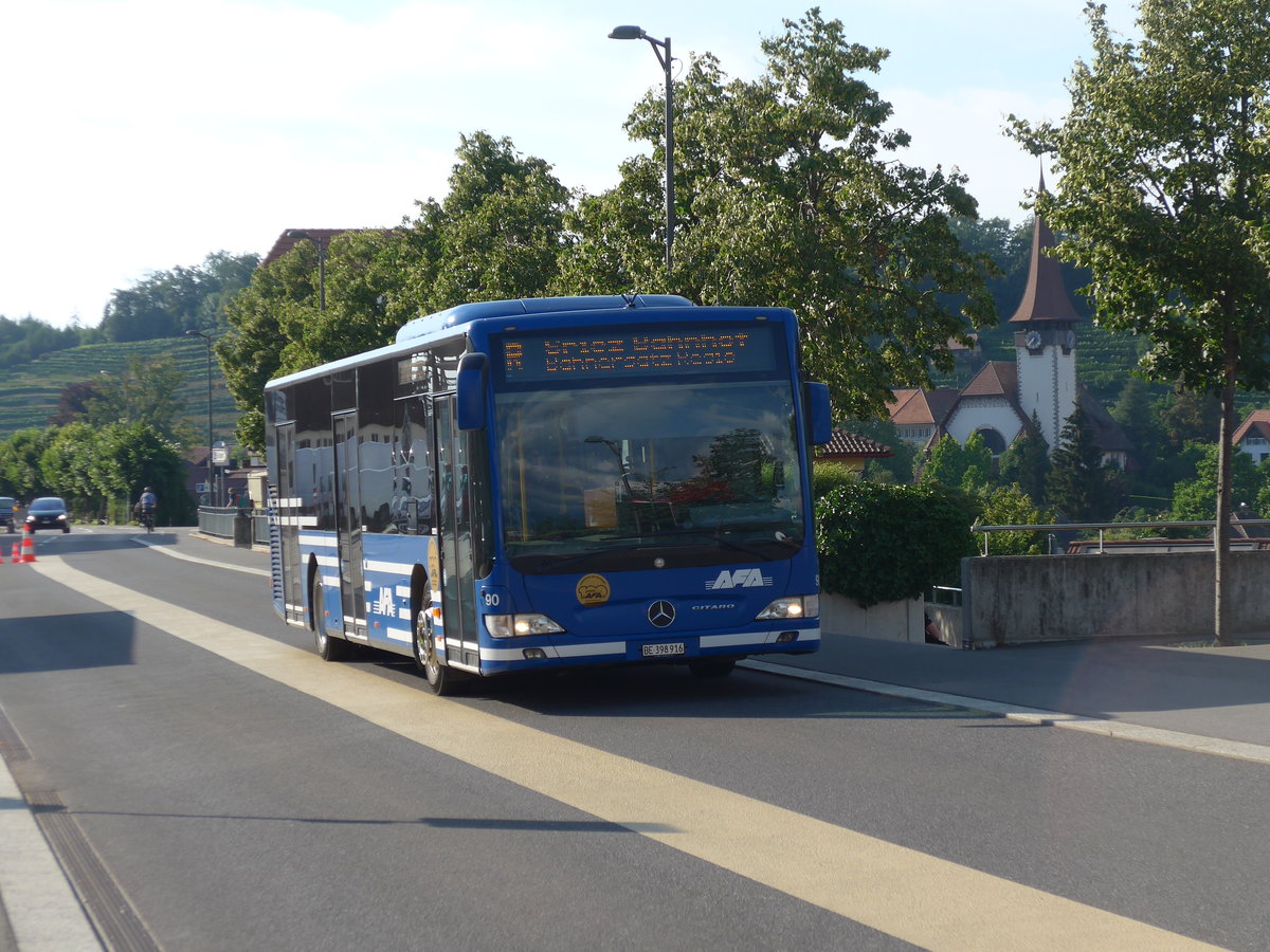 (194'757) - AFA Adelboden - Nr. 90/BE 398'916 - Mercedes am 9. Juli 2018 beim Bahnhof Spiez