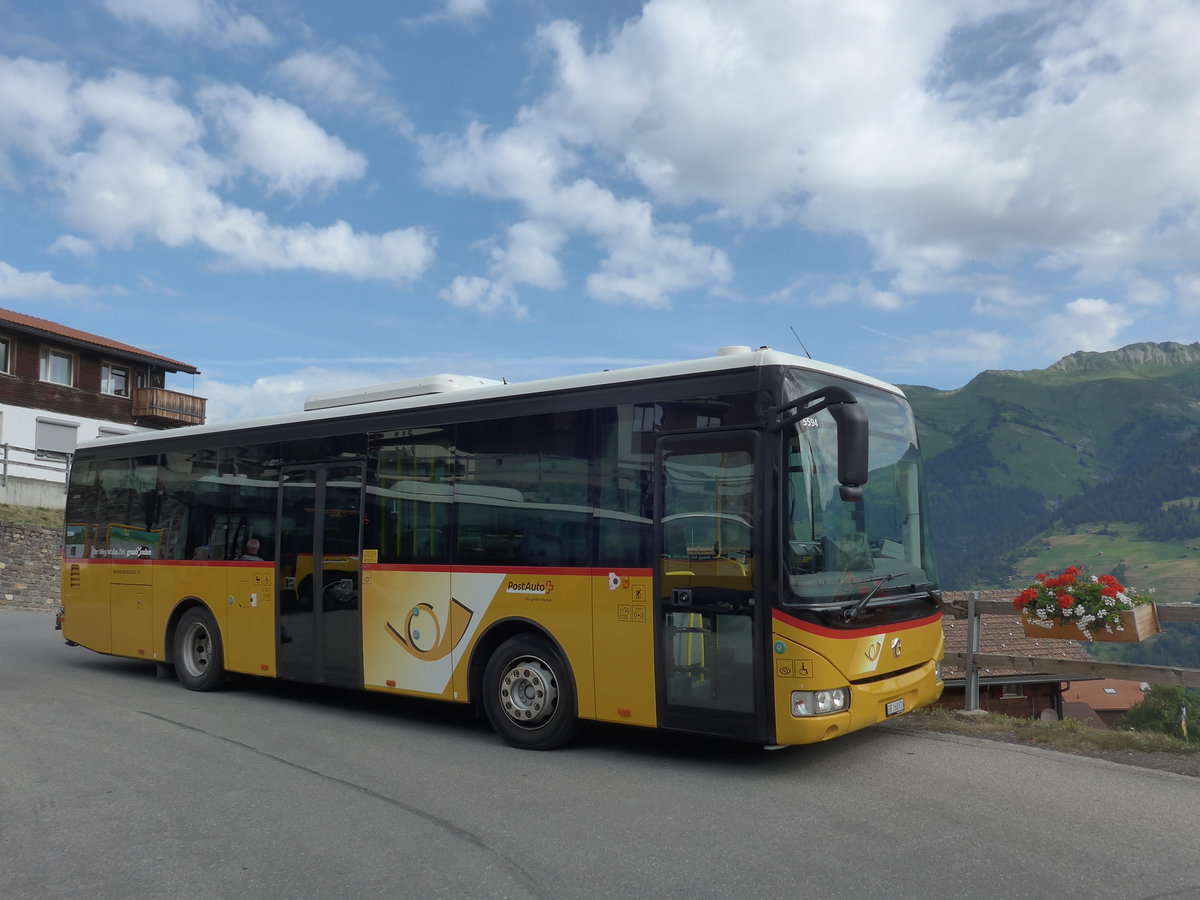 (194'797) - PostAuto Graubnden - GR 168'876 - Irisbus am 15. Juli 2018 in Tschiertschen, Kehrplatz