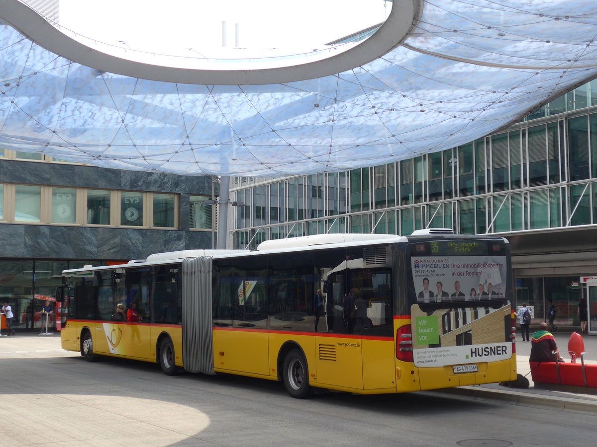 (195'092) - PostAuto Nordschweiz - AG 479'338 - Mercedes (ex SO 149'615) am 23. Juli 2018 beim Bahnhof Aarau