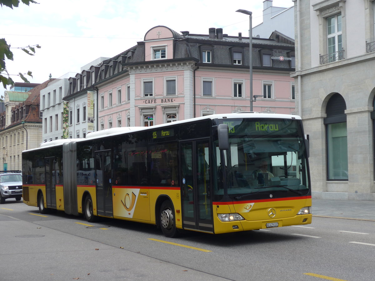 (195'102) - PostAuto Nordschweiz - AG 479'337 - Mercedes am 23. Juli 2018 beim Bahnhof Aarau